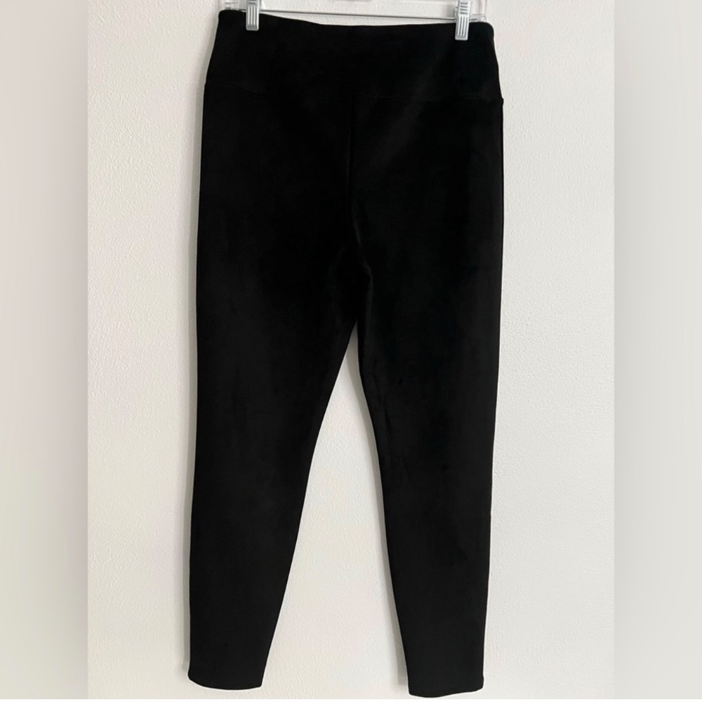 Soft‎ Surroundings Neutral Cozy Faux Suede Pull-On Minimalist Black Leggings S - Picture 4 of 10